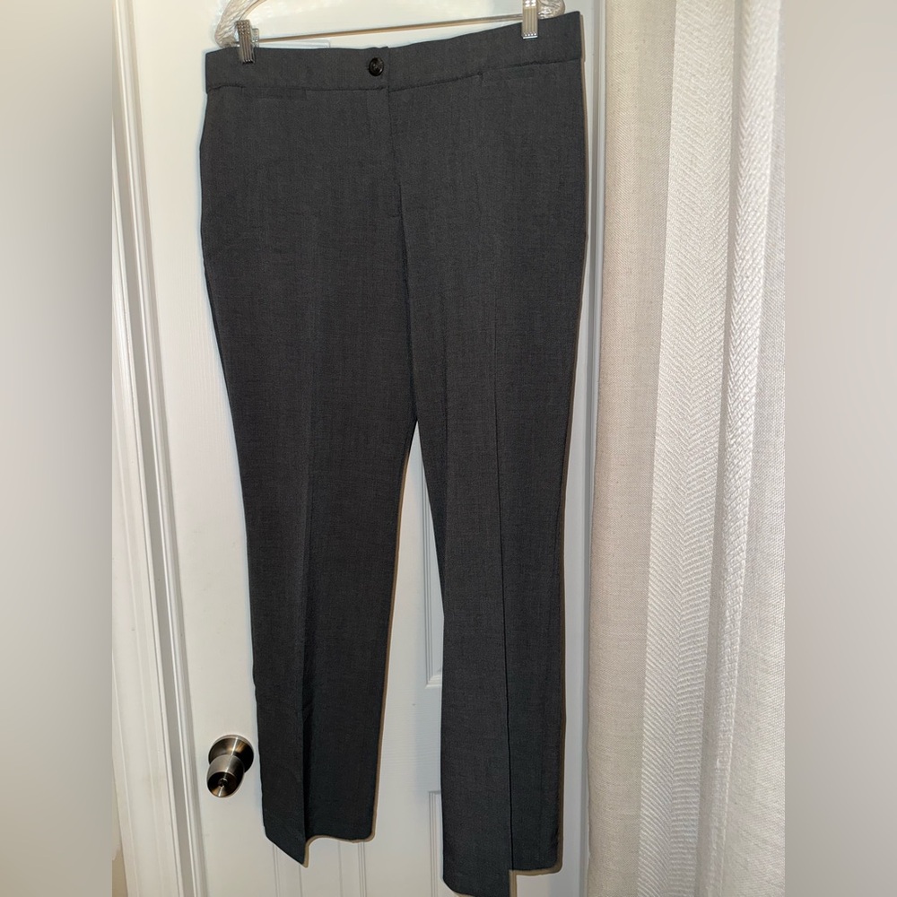 JM Collection Gray Dress Pants Straight Leg